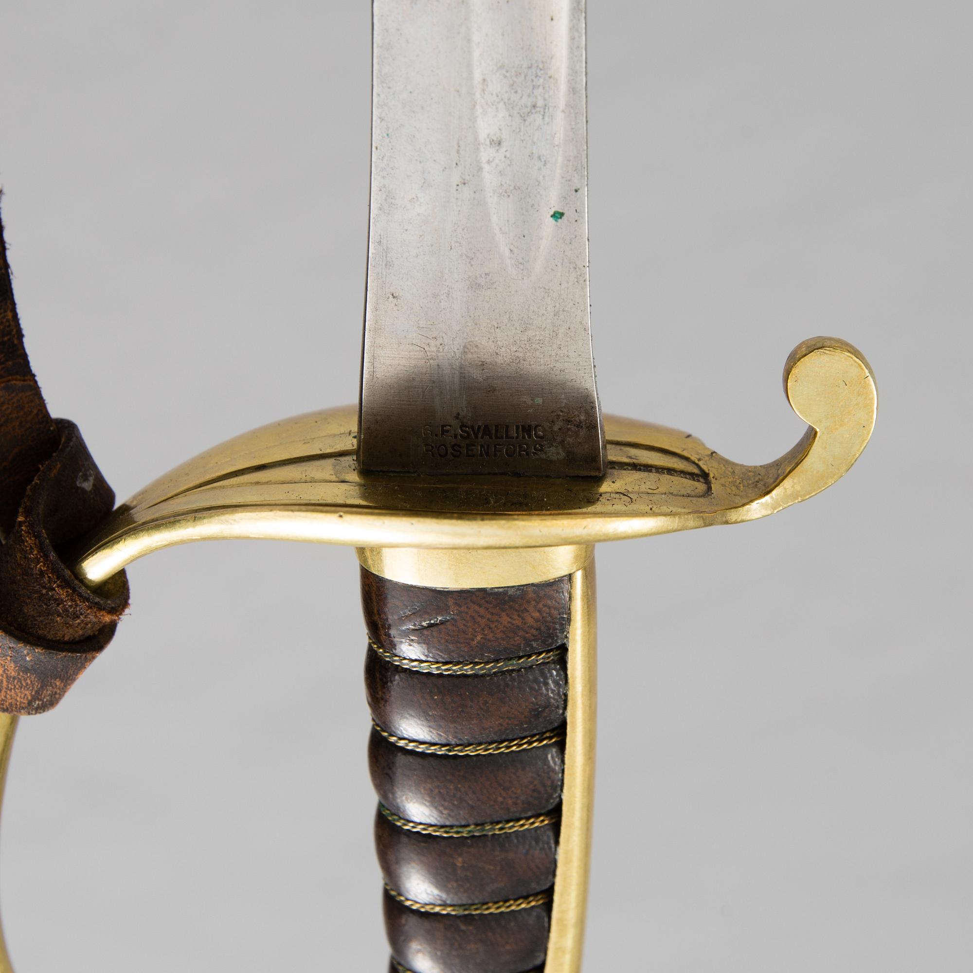 A Royal Swedish military dagger model 1885 from the Swedish Navy.