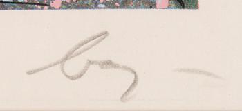 ENRICO BAJ, litografia signeerattu HC.
