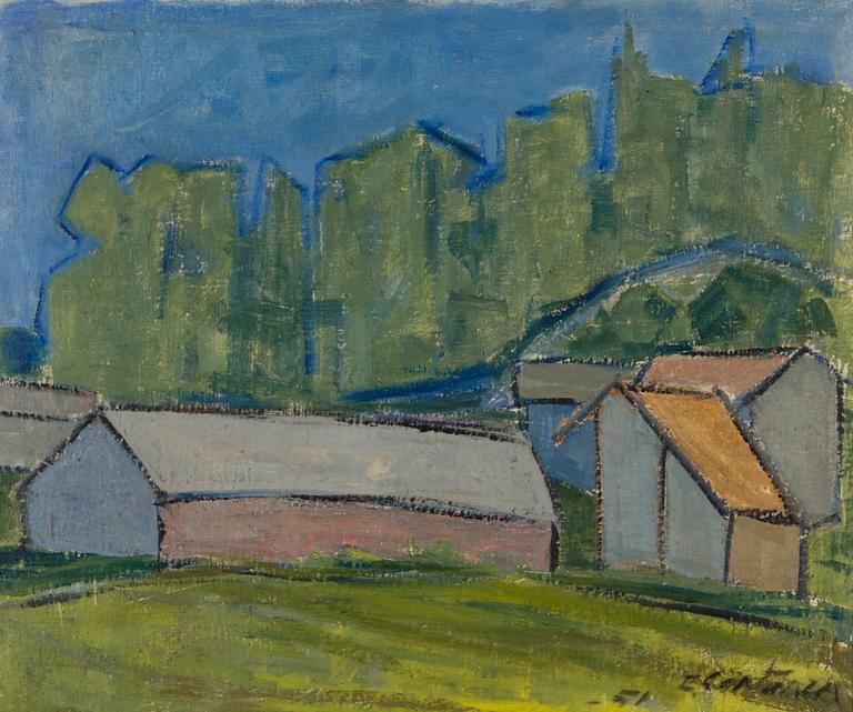 ERKKI SANTANEN, öljy kankaalle, signeerattu ja päivätty -51.