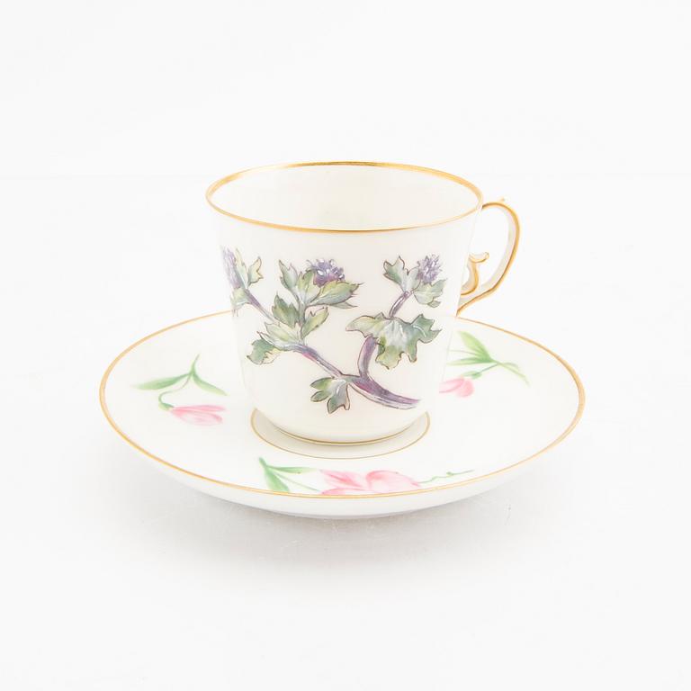 A handpanted Royal Copenhagen 18 pcs coffee service.