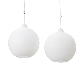 Vilhelm Wohlert, Ceiling lamps, a pair, “Satellit” for Louis Poulsen, Denmark, late 20th century.