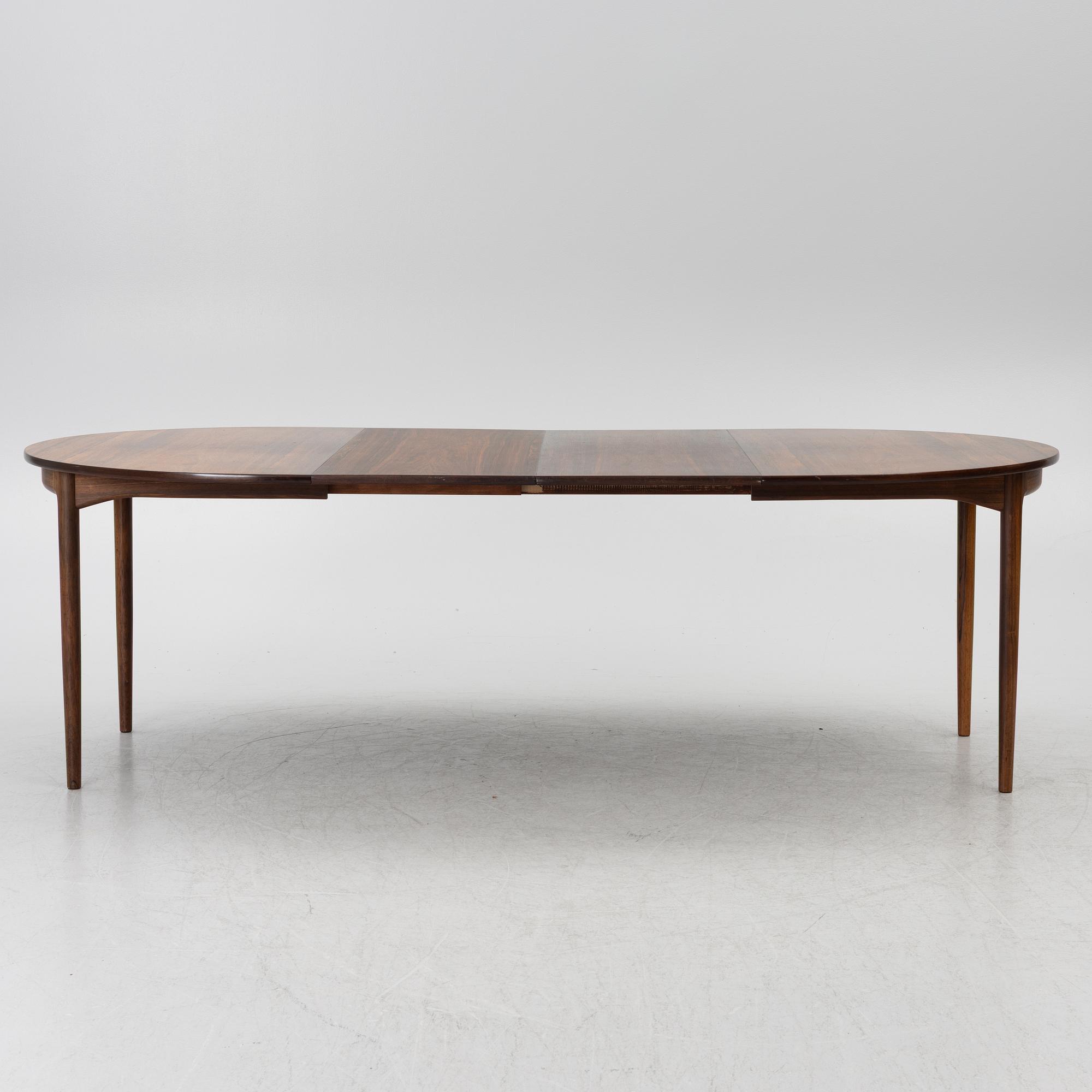Ib Kofod-Larsen, a seven-piece dining suite, Säffle Möbelfabrik, 1960's.