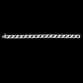 ARMBAND, sterlingsilver, ametister tot ca 21.00 ct, vita topaser tot ca 1.00 ct.