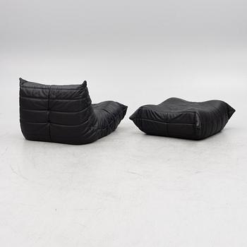 Michel Ducaroy, a 'Togo' armchair with ottoman, Ligne Roset, France, 21st Century.