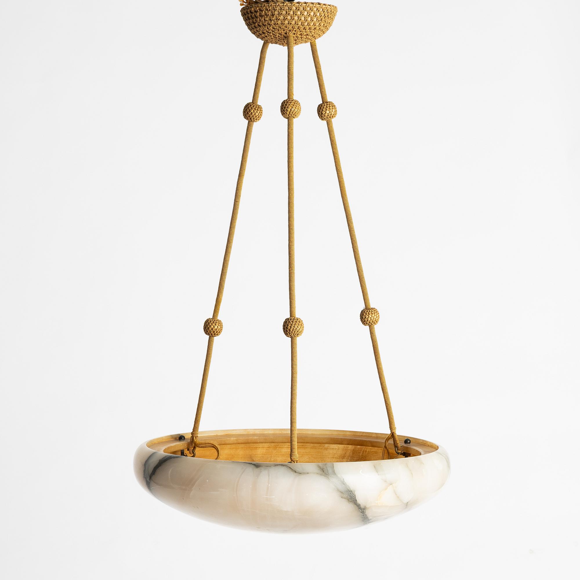 Takampel, alabaster, 1920-tal.