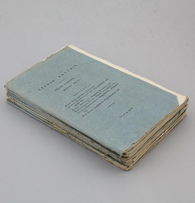 JOHAN WILHELM PALMSTRUCH, "Svensk Botanik, vol I-V. 1803-1805.