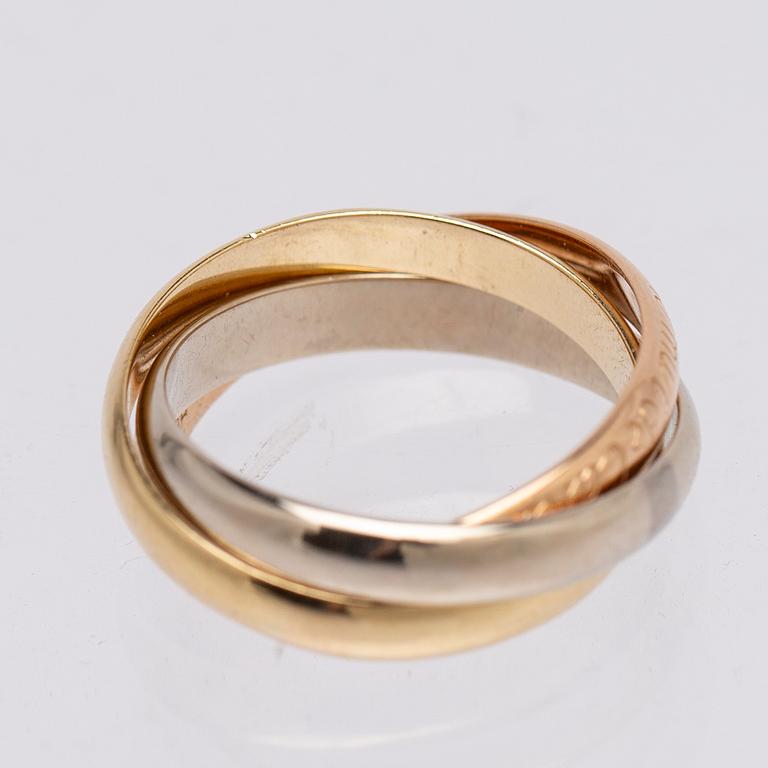 Cartier, ring, "Trinity", 18K guld i tre färger.