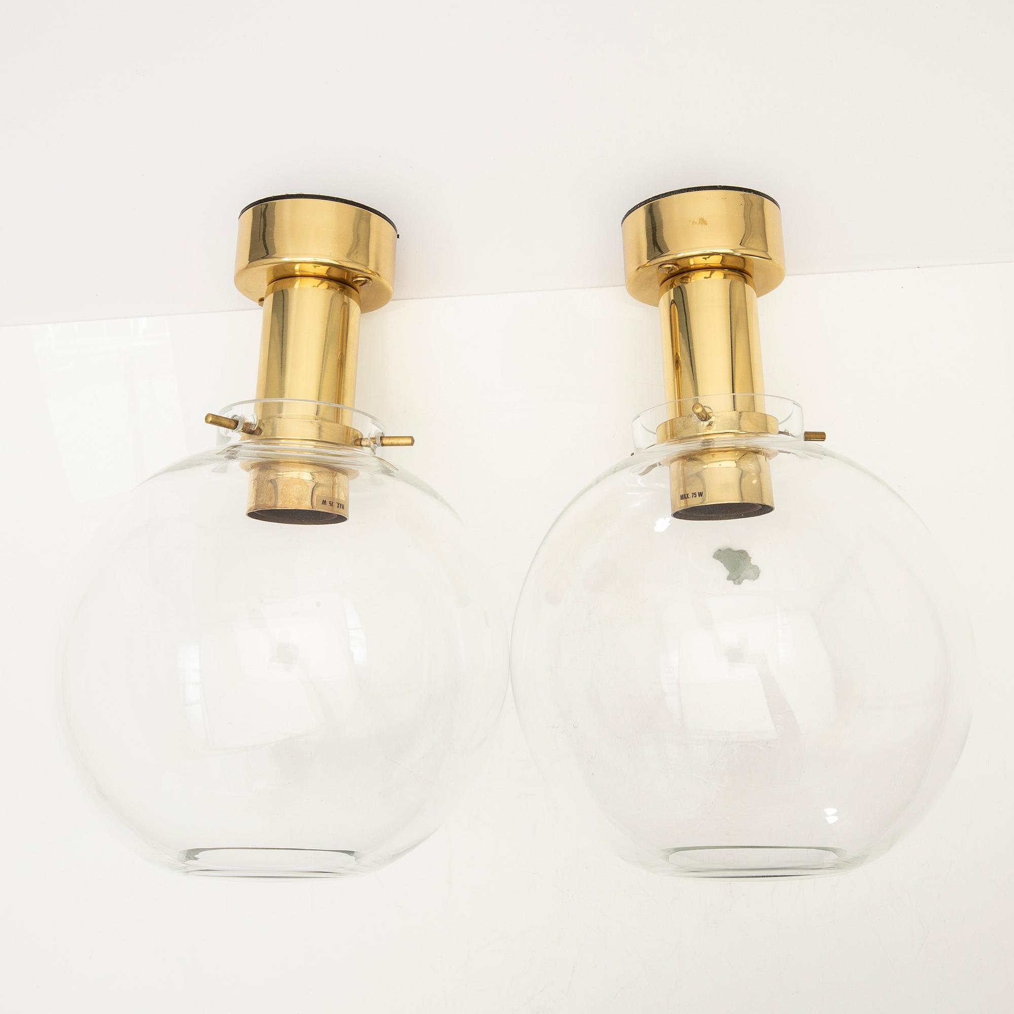 Hans-Agne Jakobsson, Ceiling lamps, 1 pair, T-348/1.