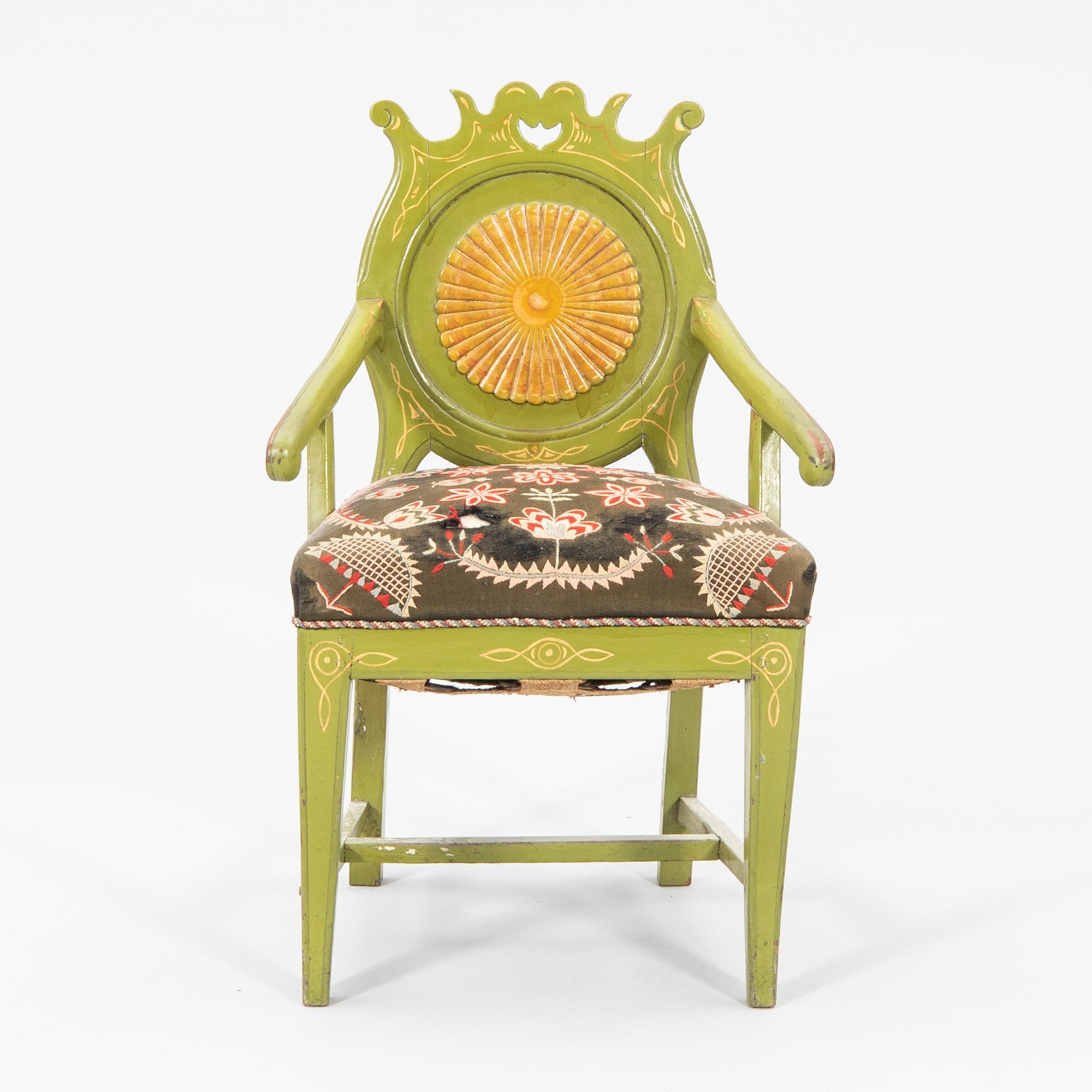 Armchair from the second half of the 19th century.
