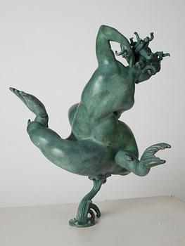 Carl Milles, Solglitter", "Najad på delfin.