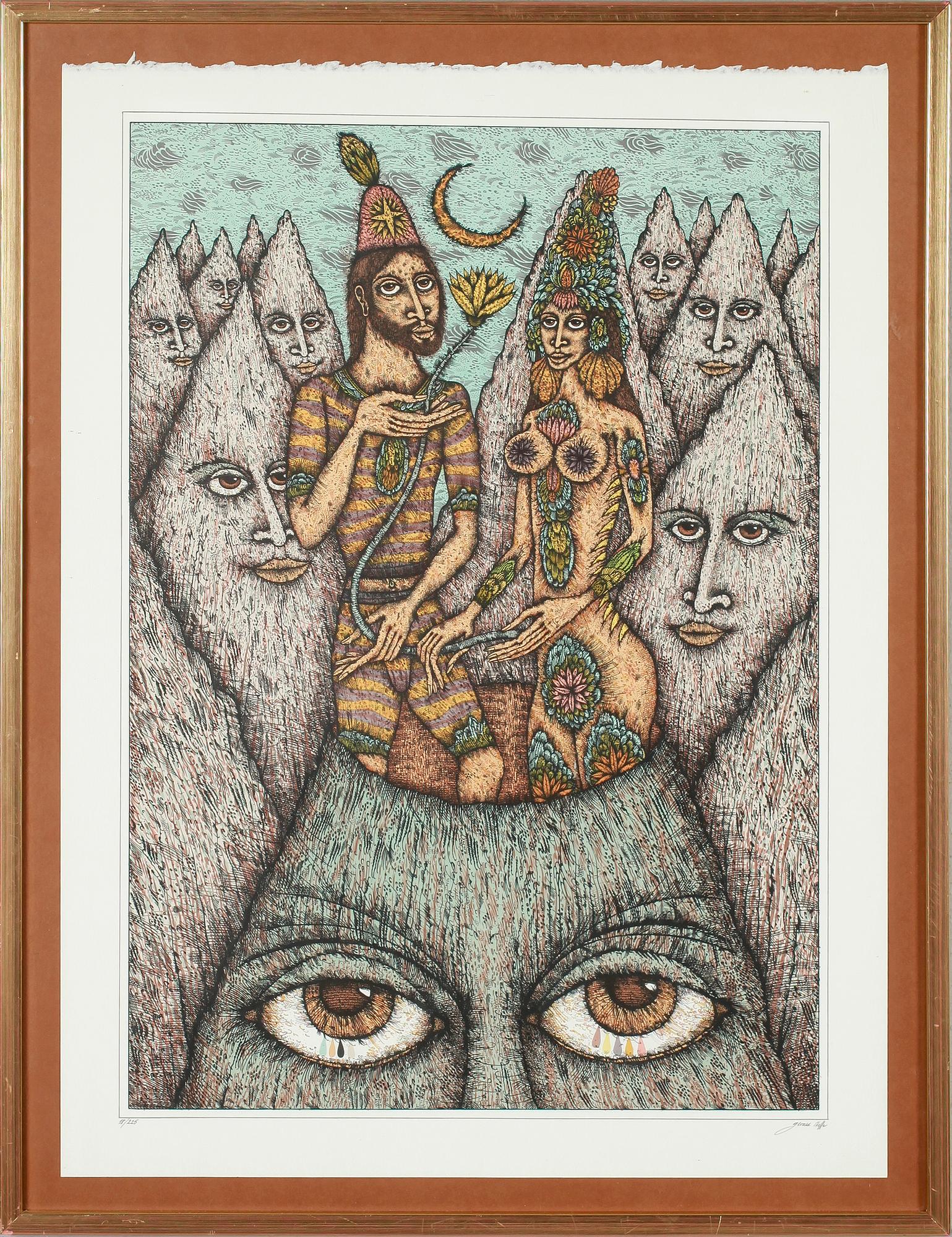 GERALD STEFFE, färglitografi, signerad och numrerad 18/225.