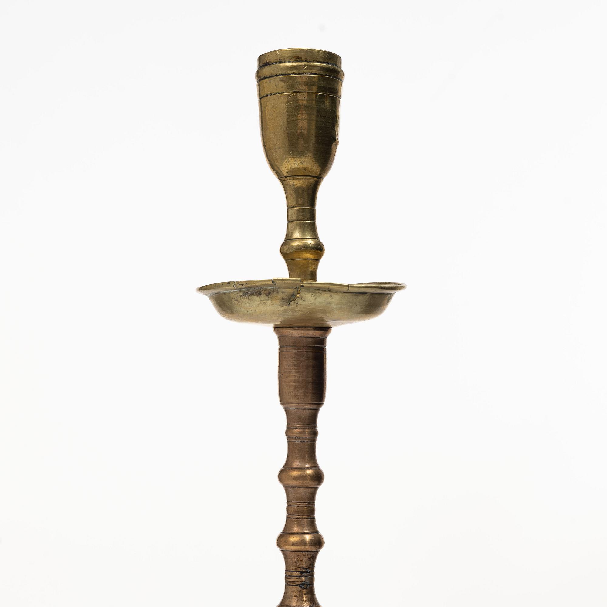 Ljusstake, möjligen Flandern, 1600-tal, Barock.