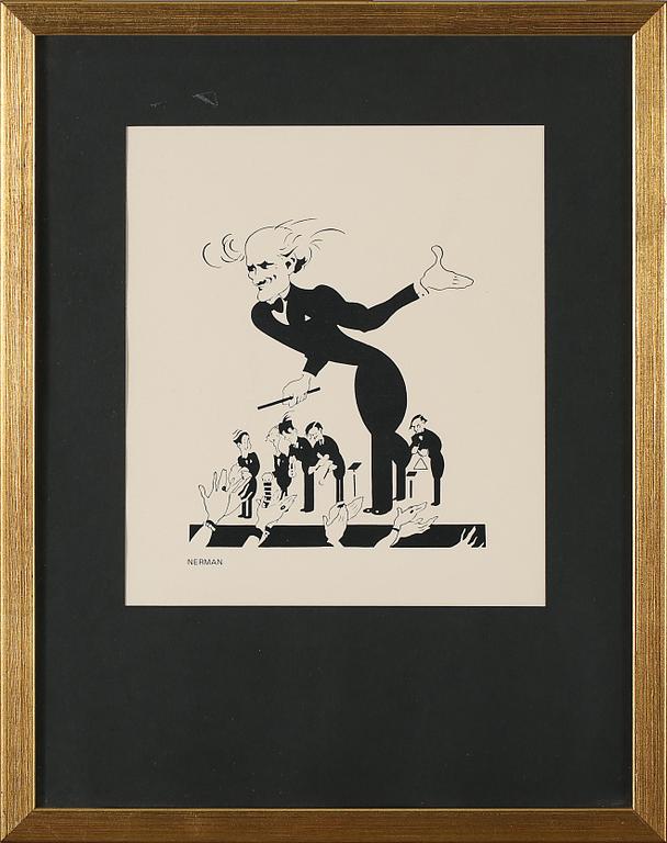 EINAR NERMAN, grafiskt blad, signerad i trycket.