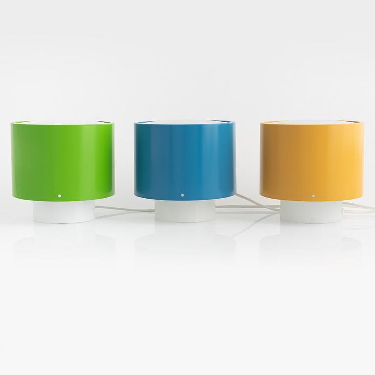 Uno & Östen Kristiansson, three table lamps, Luxus, Vittsjö.