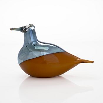 Oiva Toikka, a 'Harvest Puffball' glass bird, signed O. Toikka Iittala 2016.