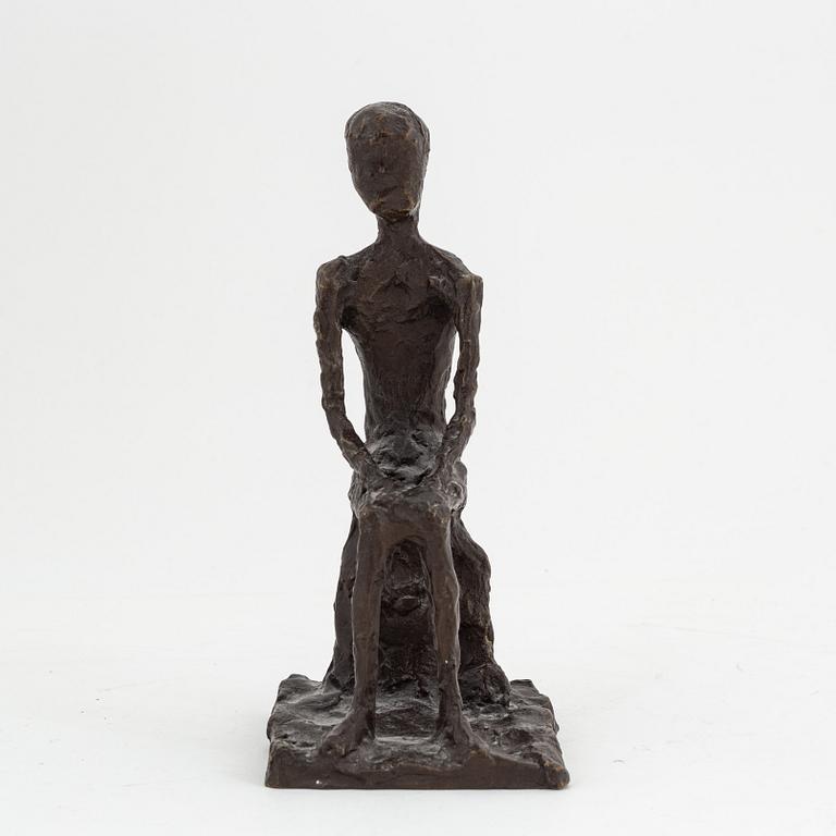 Asmund Arle, skulptur, brons, signerad och daterad 1950.