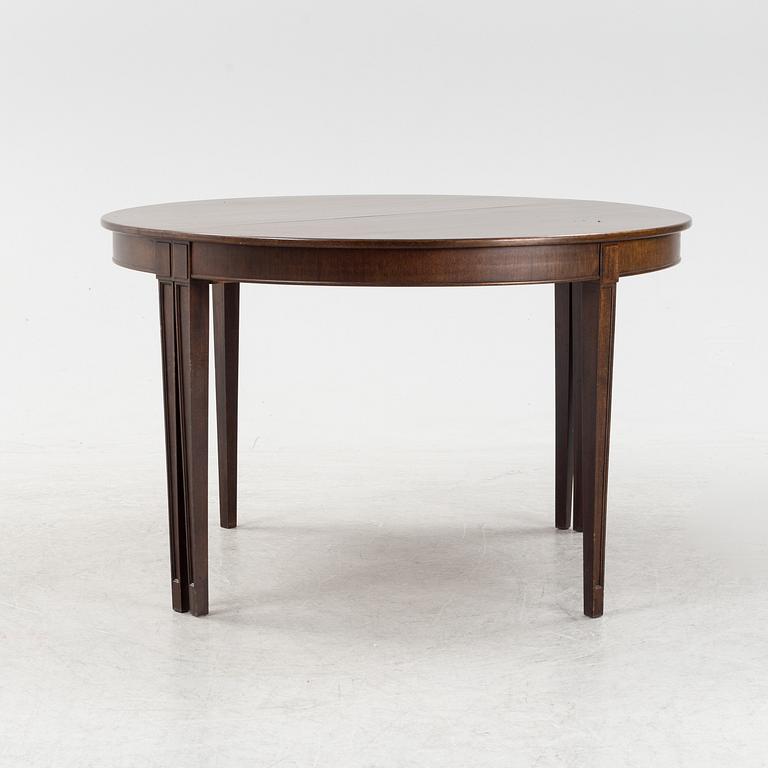 A Gustavian style dining table.