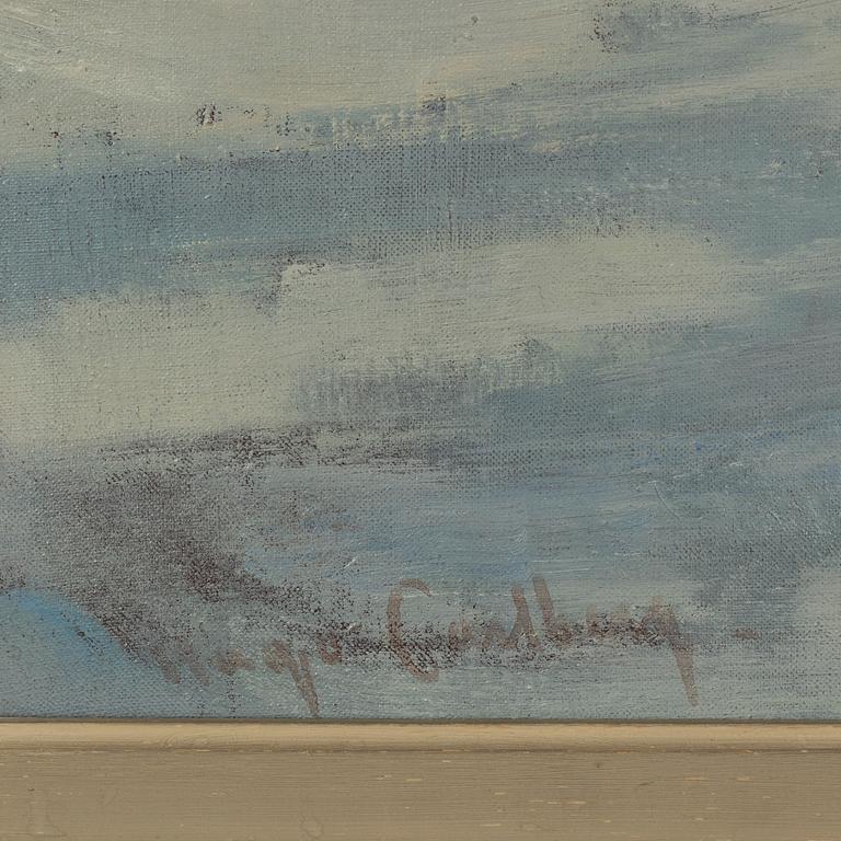 Hugo Carlberg, olja på duk, signerad.