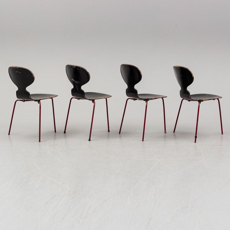 ARNE JACOBSEN, stolar, 4 st, "Myran".