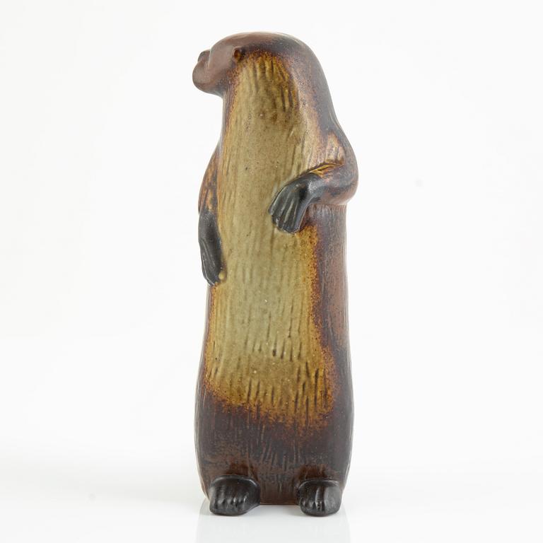 Lisa Larson, two figurines, 'Utter' and 'Gråsäl' for Nordiska Kompaniet in collaboration with WWF, Gustavsberg.
