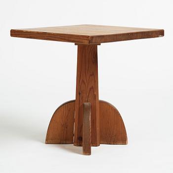 Axel Einar Hjorth, probably, a stained pine "Lovö" table, Nordiska Kompaniet, Sweden.