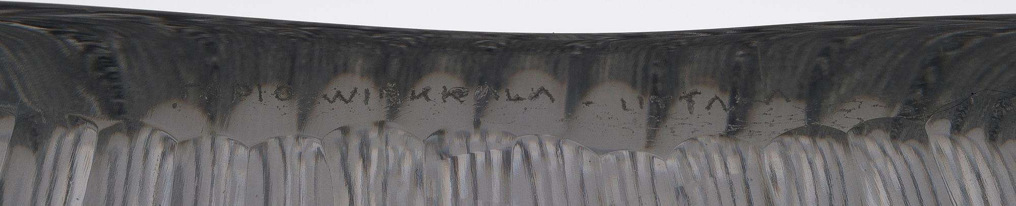 TAPIO WIRKKALA, SKÅL, 3313. Sign. Tapio Wirkkala, Iittala.  1940-talets slut.