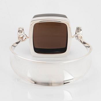 Vivianna Torun Bülow-Hübe, a sterling and qvartz bangle, Georg Jensen, Denmark, design nr 203B.