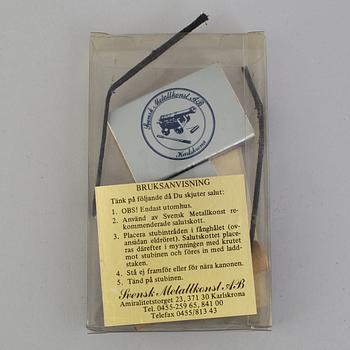 a table cannon by Svensk Metallkonst AB Karlskrona.