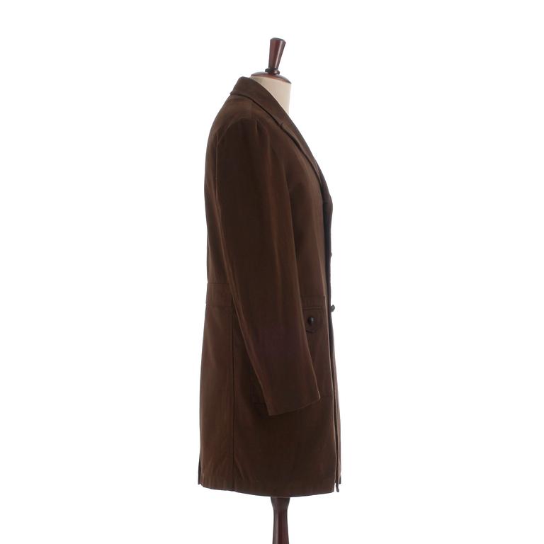 LUND & LUND, a brown cotton jacket, size 50.