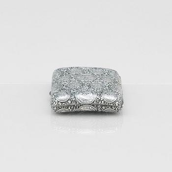 Georg Adam Scheid, cigarettetui, silver, Wien, Österrike-Ungern (1882-1921).