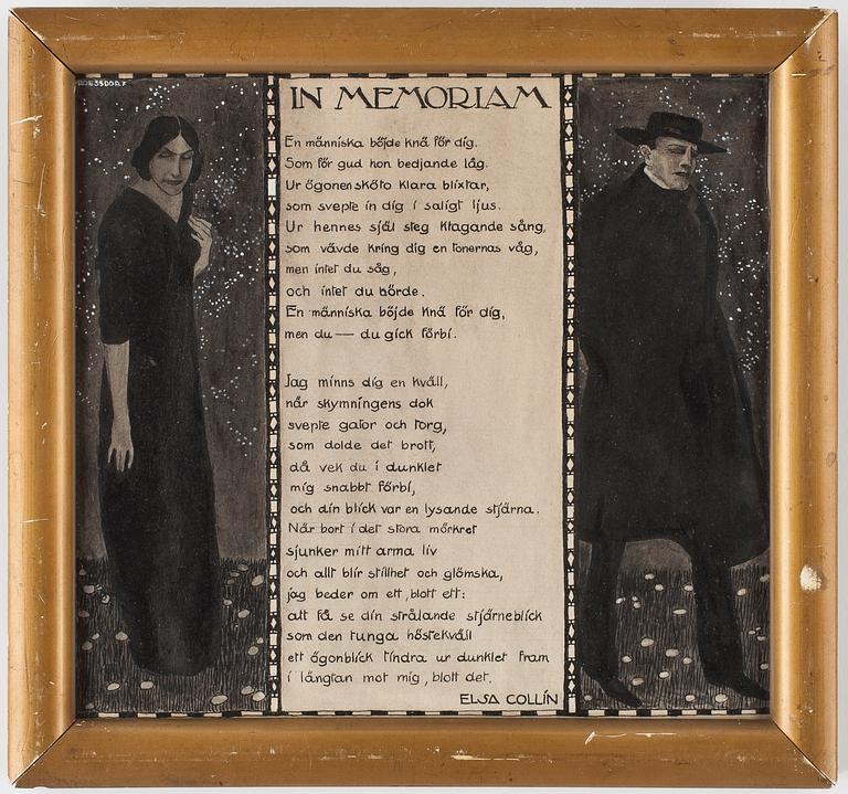 ALFRED PROESSDORFF, akvarell, signerad.