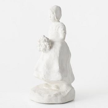 Ruth Milles, sculpture, plaster, signed.