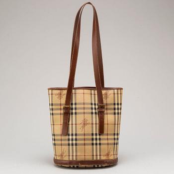 BURBERRY, bucket bag.