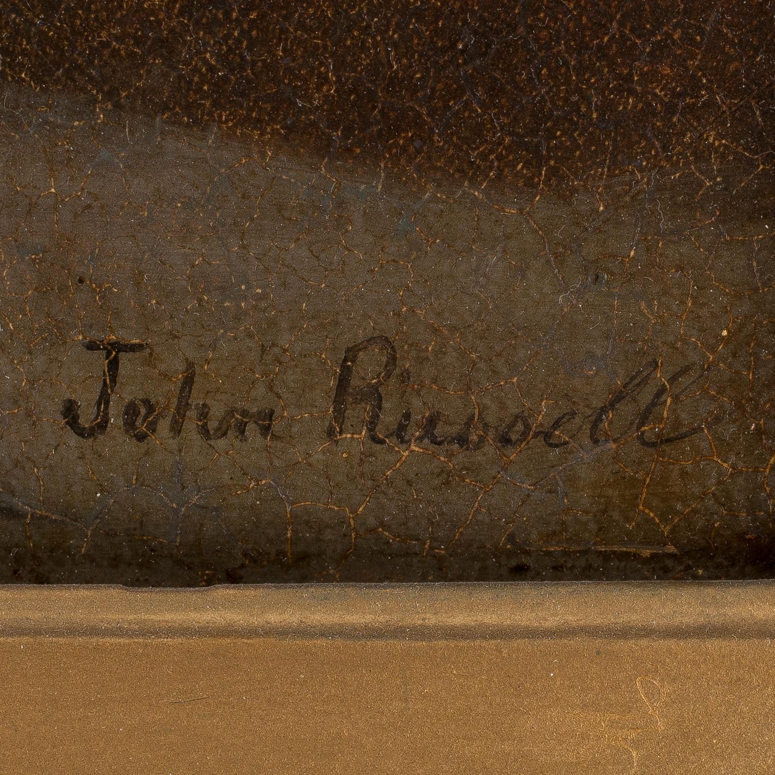 JOHN RUSSELL, olja på duk, sign.