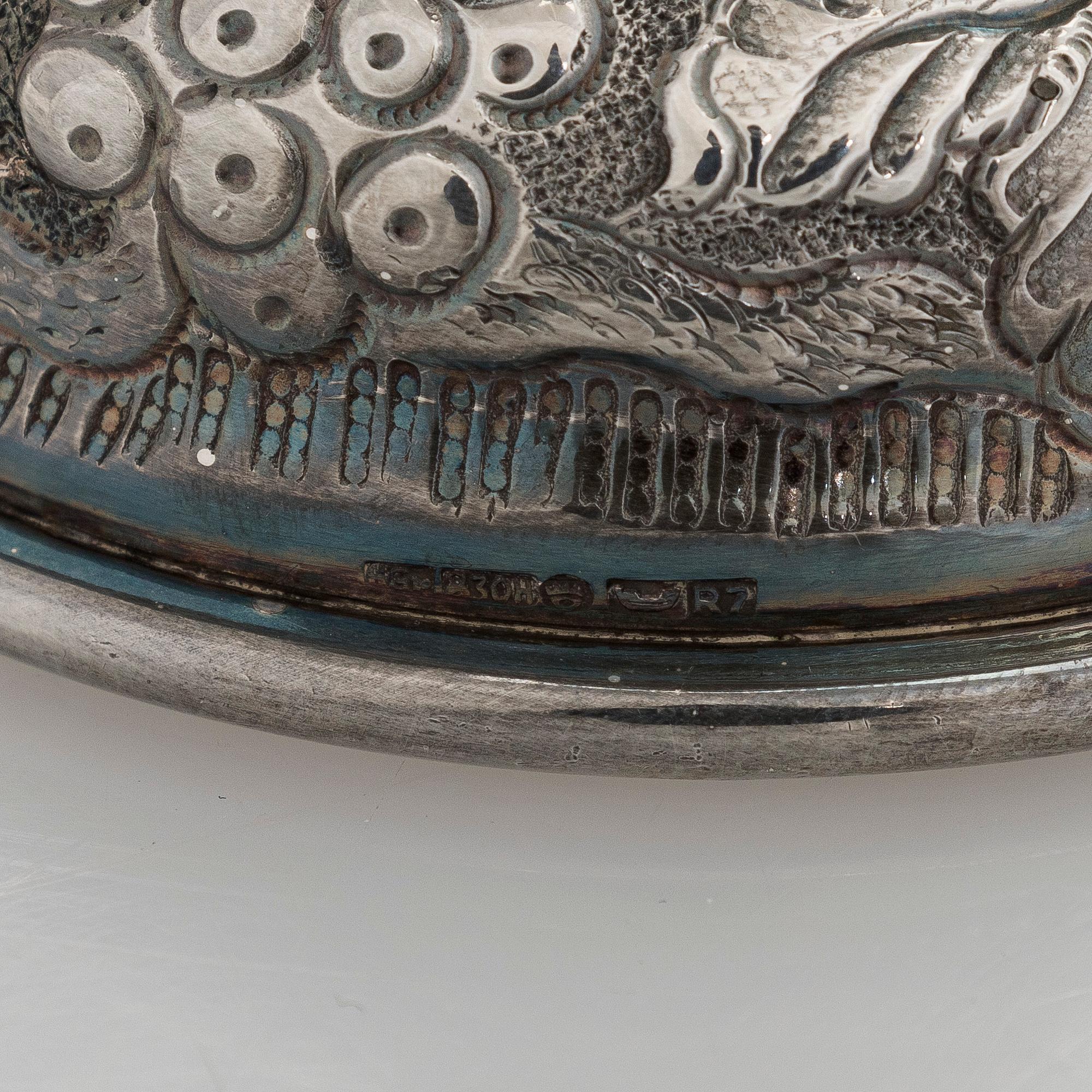 A footed silver beaker, Finnish control marks, Helsinki 1970.