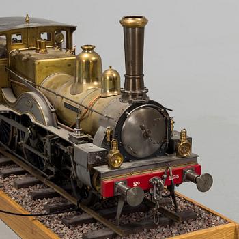 MODELL AV ÅNGLOK, med tender, "240 Leeuwenhoek", tillverkad av Gunnar Ericsson, 1980- /90-tal, spårvidd 3,5 tum.