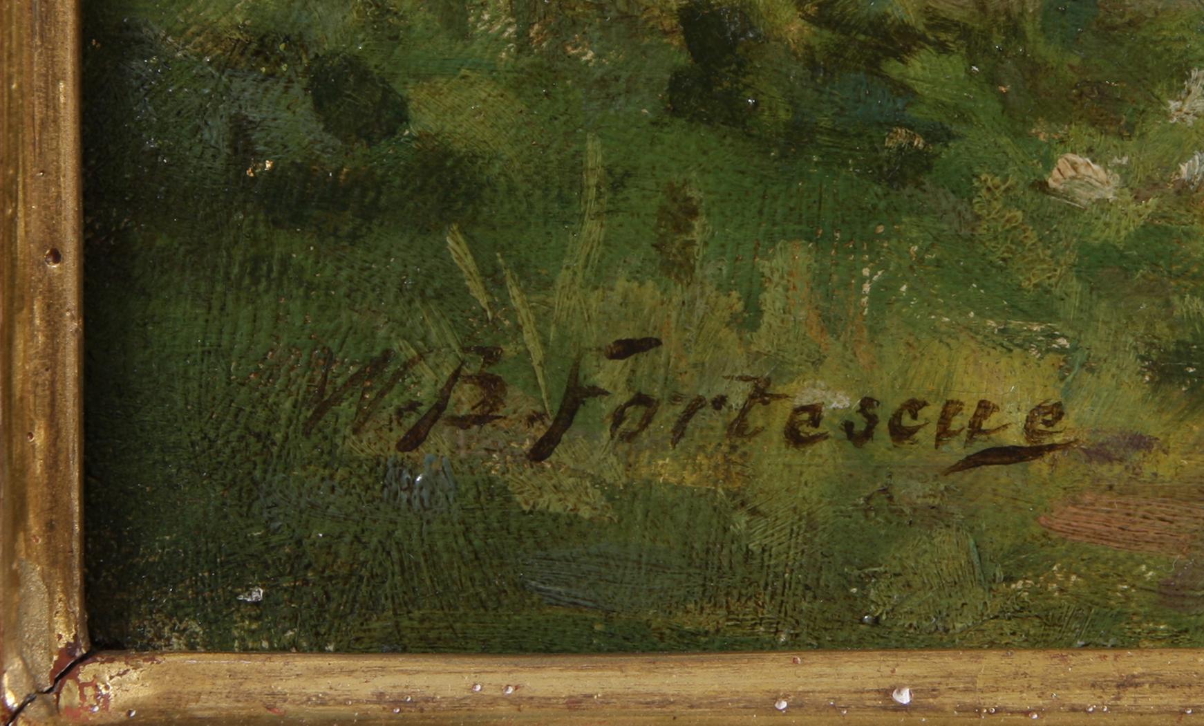 WILLIAM BANKS FORTESCUE, tillskriven, olja på duk, sign.