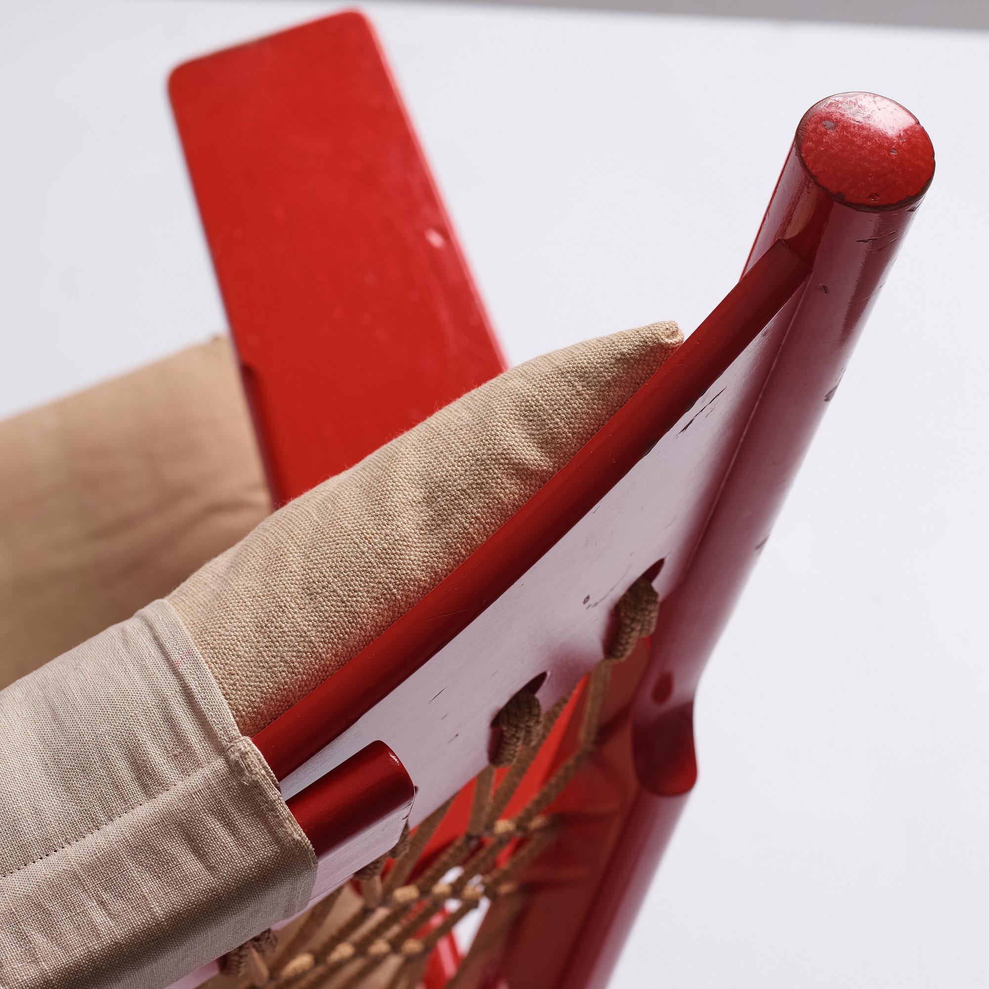 Hans J. Wegner, "The Web Chair", model "JH 719", Johannes Hansen, Denmark, post 1968.