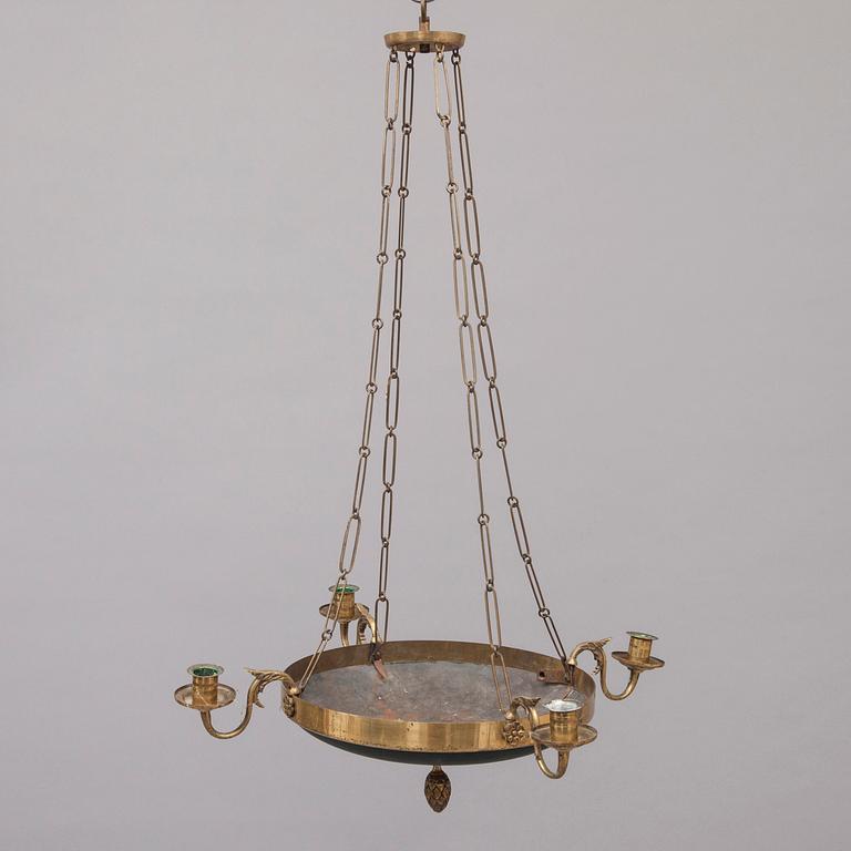 TAKAMPEL, empirestil, 1900-talets början. Totalhöjd ca 77 cm.