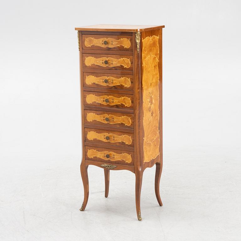 A Louis XV-style chest of drawers, second half of the 20th Century.