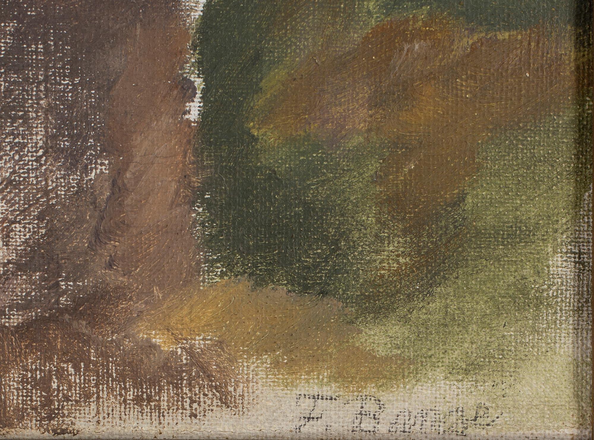 FRITZ BANGE, Olja på duk signerad. A tergo daterad 1918.
