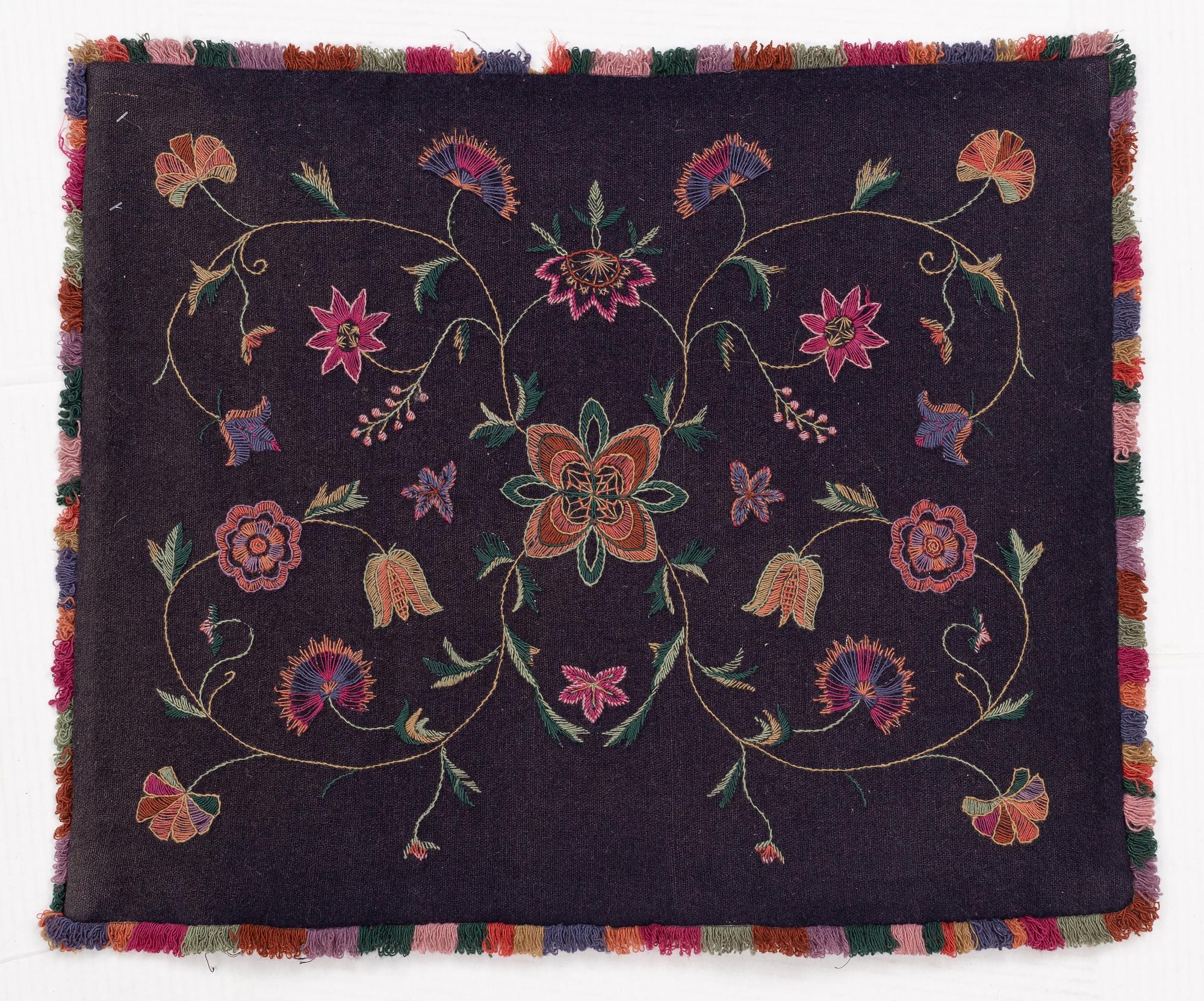 A cushion, Scania, late 19th Century - around the year 1900. 64 x 54 cm.