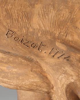 SIMON LOUIS BOIZOT, terrakotta, signerad och daterad 1774.
