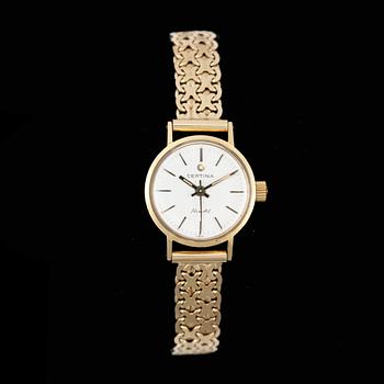 ARMBANDSUR, dam, Certina, 18k guld, 1970-tal. Vikt ca 34,9 gram.