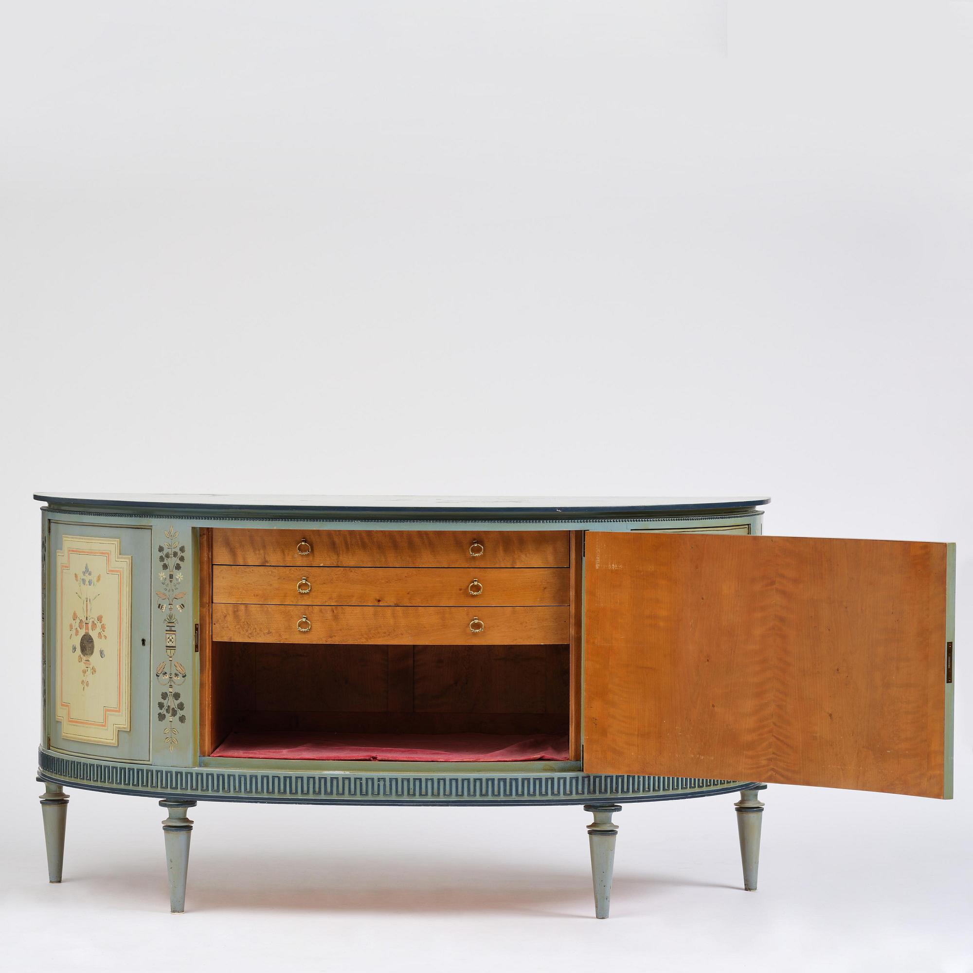 Carl Malmsten, a Swedish Grace sideboard, cabinetmaker Albin Johansson, Stockholm, for Villa Kvikkjokk, 1927.