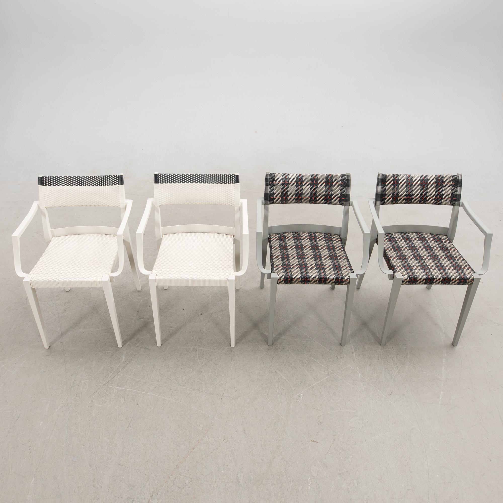 Philippe Starck, stolar, 8 st, "Play", Dedon, 2000-tal.