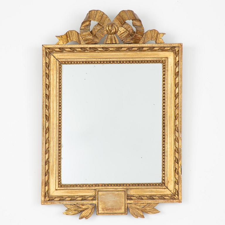A Gustavian giltwood frame, Stockholm, late 18th century.