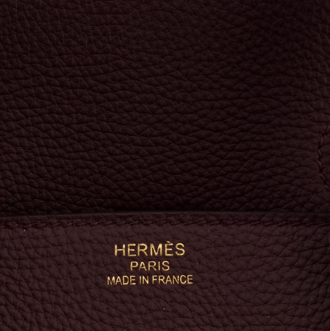 A Birkin 35 by Hermès Bordeaux, 2017.