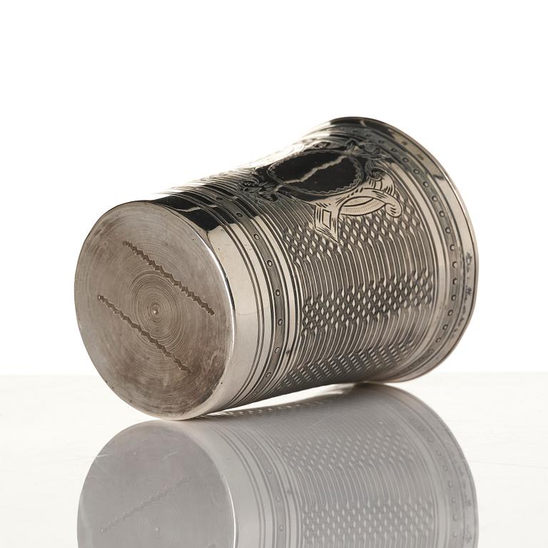 Tedos, sauceboat and cup, silver, including Ottoman Empire.