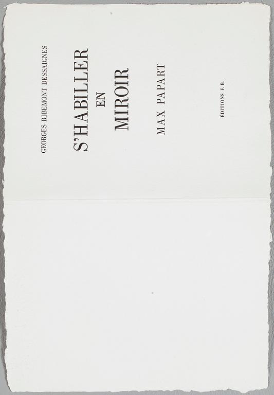 MAX PAPART, mapp med 4 st carborundumetsningar, signerade och numrerade 36/70.